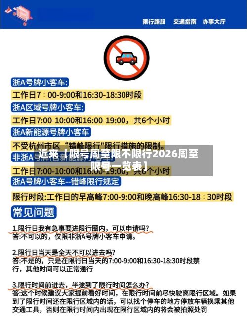 近来【限号周至限不限行2026周至限号一览表】-第2张图片