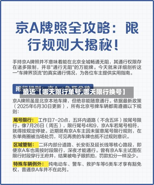 最近【哪天限行单号,哪天限行换号】