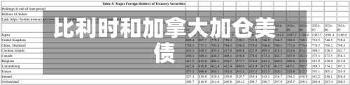 比利时和加拿大加仓美债-第3张图片