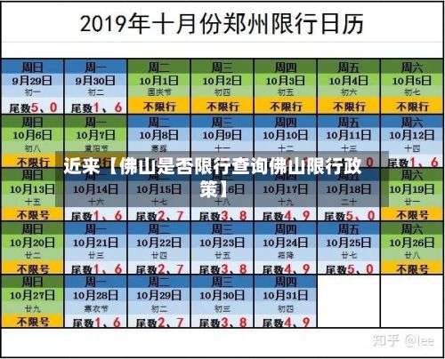近来【佛山是否限行查询佛山限行政策】-第2张图片
