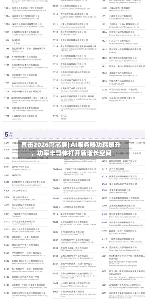 直击2026湾芯展| AI服务器功耗攀升，功率半导体打开新增长空间-第2张图片