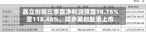 嘉立创前三季度净利润预增78.76%至118.48%，同步筹划赴港上市-第2张图片