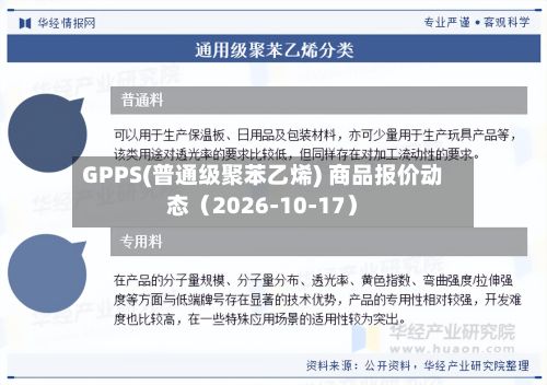 GPPS(普通级聚苯乙烯) 商品报价动态（2026-10-17）-第1张图片