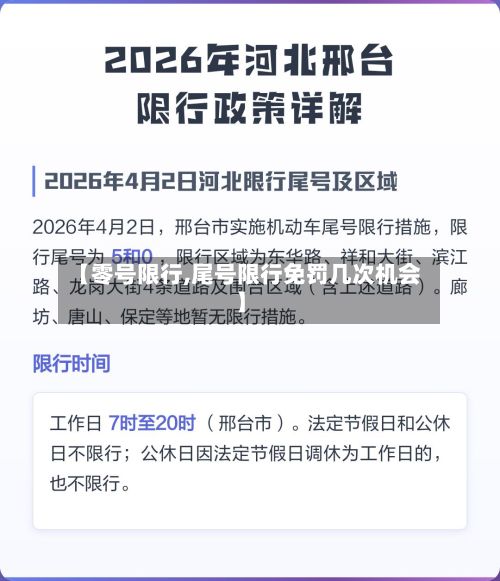 【零号限行,尾号限行免罚几次机会】-第3张图片