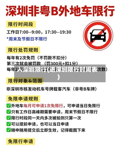 入深圳限行(进深圳限行时间表)-第2张图片