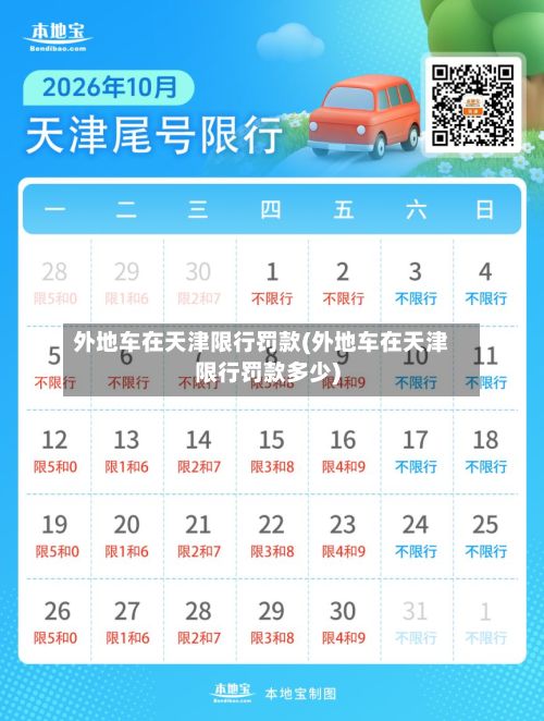 外地车在天津限行罚款(外地车在天津限行罚款多少)