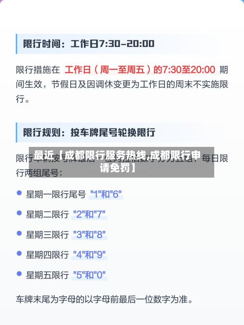最近【成都限行服务热线,成都限行申请免罚】