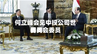 何立峰会见中投公司世界询问委员会委员