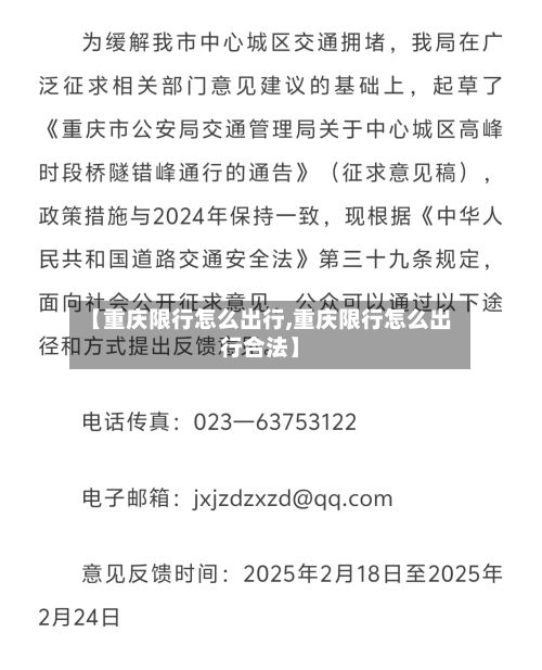 【重庆限行怎么出行,重庆限行怎么出行合法】