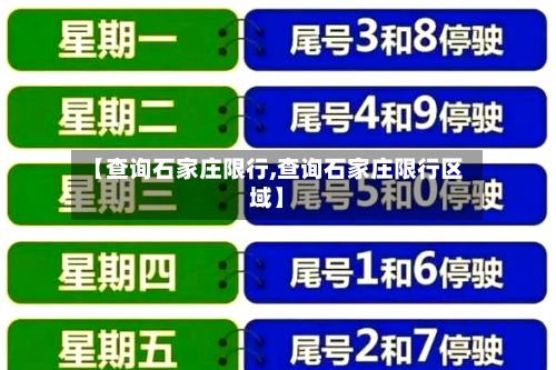 【查询石家庄限行,查询石家庄限行区域】-第3张图片