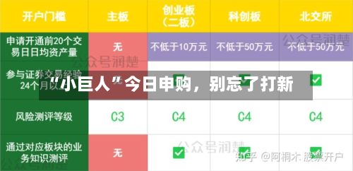 “小巨人”今日申购，别忘了打新-第2张图片