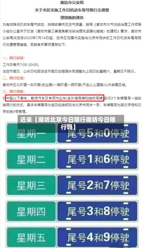 近来【廊坊北京今日限行廊坊今日限行吗】-第2张图片