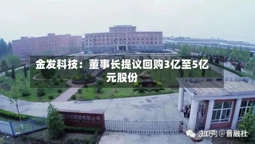 金发科技：董事长提议回购3亿至5亿元股份-第1张图片