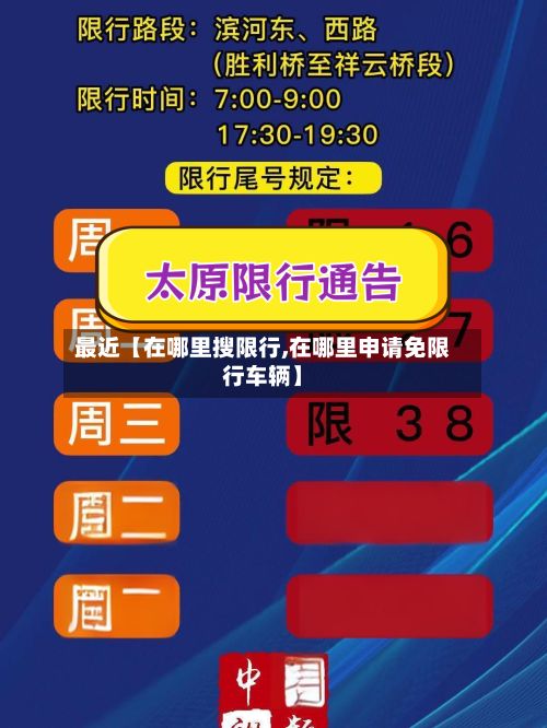 最近【在哪里搜限行,在哪里申请免限行车辆】