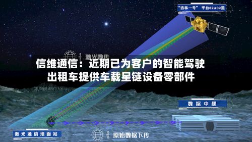 信维通信：近期已为客户的智能驾驶出租车提供车载星链设备零部件-第1张图片