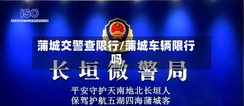 蒲城交警查限行/蒲城车辆限行吗-第3张图片