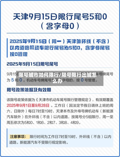 限号城市如何限行/限号限行出城怎么办-第2张图片
