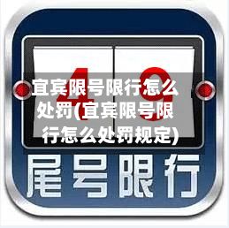 宜宾限号限行怎么处罚(宜宾限号限行怎么处罚规定)-第3张图片