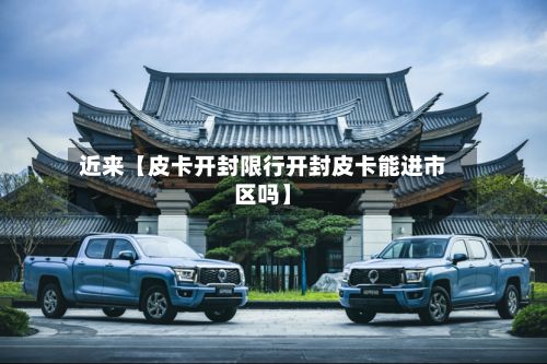 近来【皮卡开封限行开封皮卡能进市区吗】-第2张图片