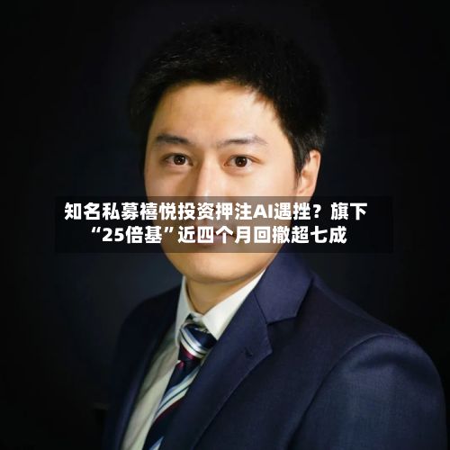 知名私募禧悦投资押注AI遇挫？旗下“25倍基”近四个月回撤超七成