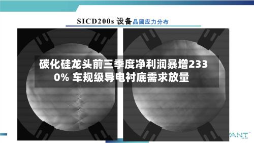碳化硅龙头前三季度净利润暴增2330% 车规级导电衬底需求放量