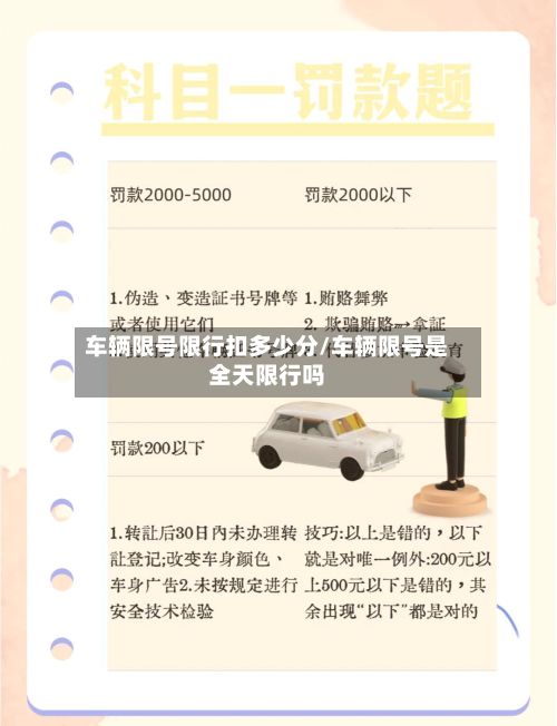 车辆限号限行扣多少分/车辆限号是全天限行吗