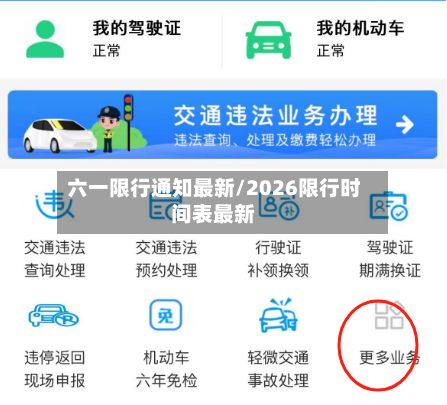 六一限行通知最新/2026限行时间表最新