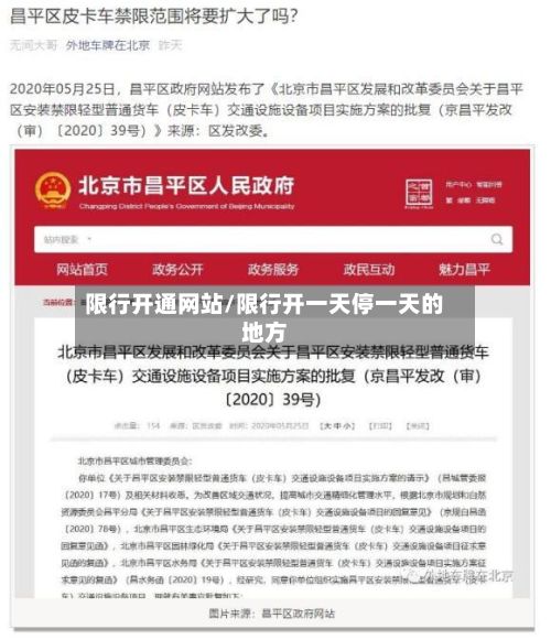 限行开通网站/限行开一天停一天的地方