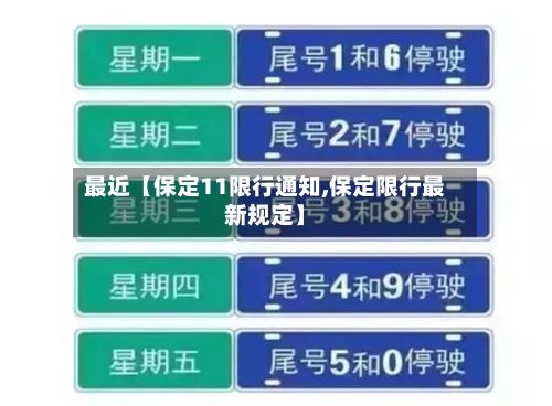 最近【保定11限行通知,保定限行最新规定】-第2张图片