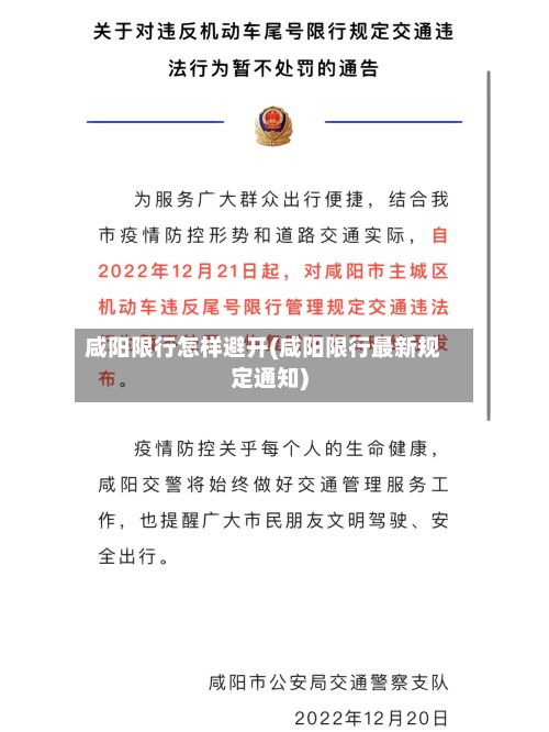 咸阳限行怎样避开(咸阳限行最新规定通知)-第2张图片