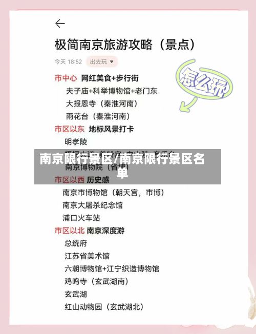 南京限行景区/南京限行景区名单