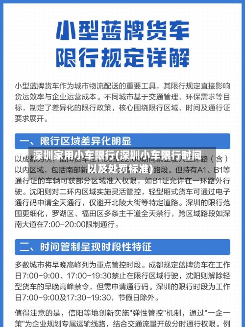 深圳家用小车限行(深圳小车限行时间以及处罚标准)-第3张图片