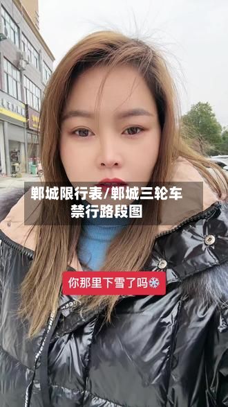 郸城限行表/郸城三轮车禁行路段图