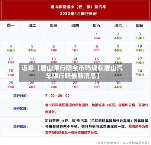 近来【唐山限行限全市吗现在唐山汽车限行吗最新消息】-第2张图片