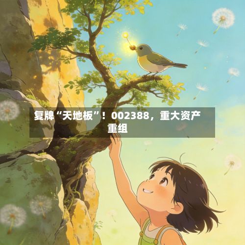复牌“天地板”！002388，重大资产重组-第2张图片