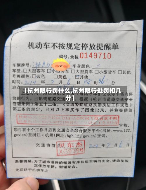 【杭州限行罚什么,杭州限行处罚扣几分】