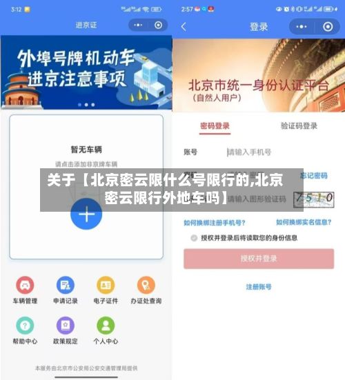 关于【北京密云限什么号限行的,北京密云限行外地车吗】