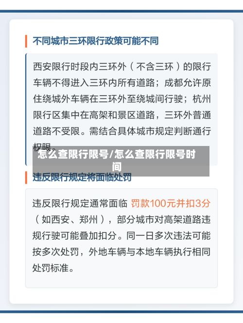 怎么查限行限号/怎么查限行限号时间-第2张图片