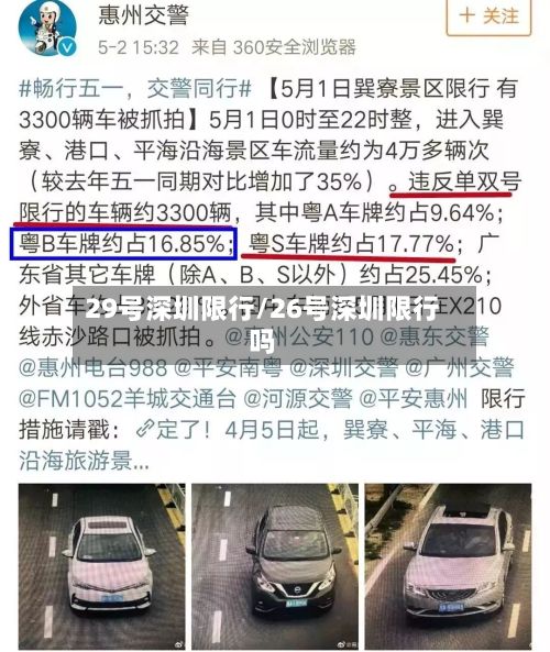 29号深圳限行/26号深圳限行吗