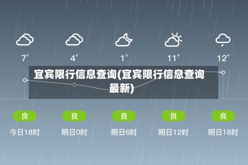 宜宾限行信息查询(宜宾限行信息查询最新)-第2张图片