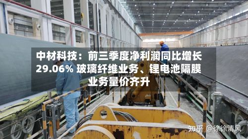 中材科技：前三季度净利润同比增长29.06% 玻璃纤维业务、锂电池隔膜业务量价齐升-第1张图片