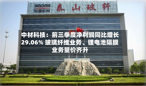 中材科技：前三季度净利润同比增长29.06% 玻璃纤维业务、锂电池隔膜业务量价齐升-第2张图片