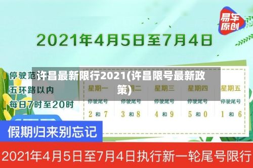 许昌最新限行2021(许昌限号最新政策)