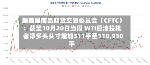 据美国商品期货交易委员会（CFTC）：截至10月20日当周 WTI原油投机者净多头头寸增加311手至110,930手-第2张图片