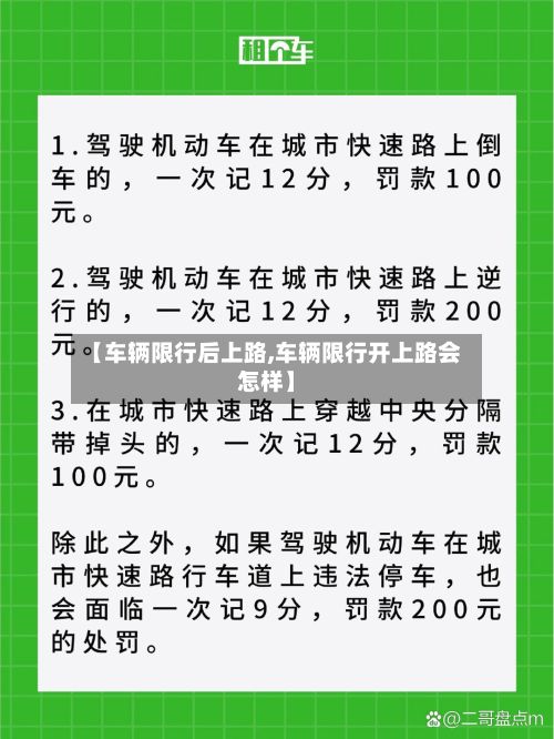 【车辆限行后上路,车辆限行开上路会怎样】-第3张图片