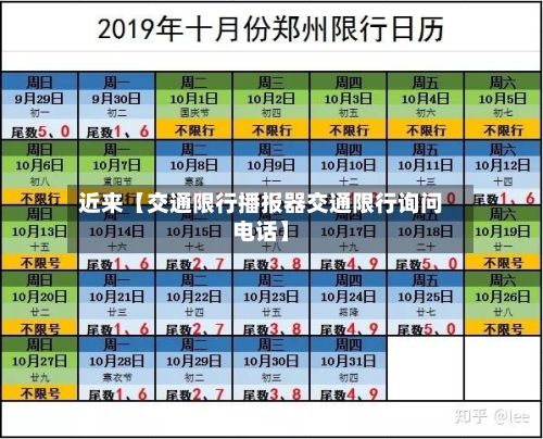 近来【交通限行播报器交通限行询问电话】-第3张图片