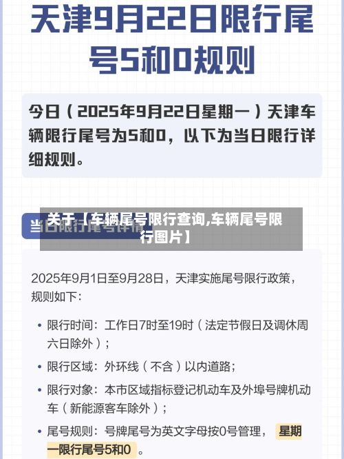 关于【车辆尾号限行查询,车辆尾号限行图片】