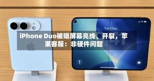 iPhone Duo被曝屏幕亮线、开裂，苹果客服：非硬件问题-第3张图片