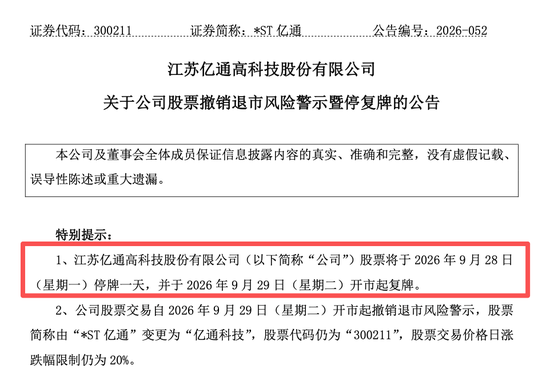 300211，将摘星脱帽！退市风险警报解除